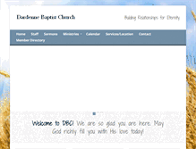 Tablet Screenshot of dardennebaptistchurch.org